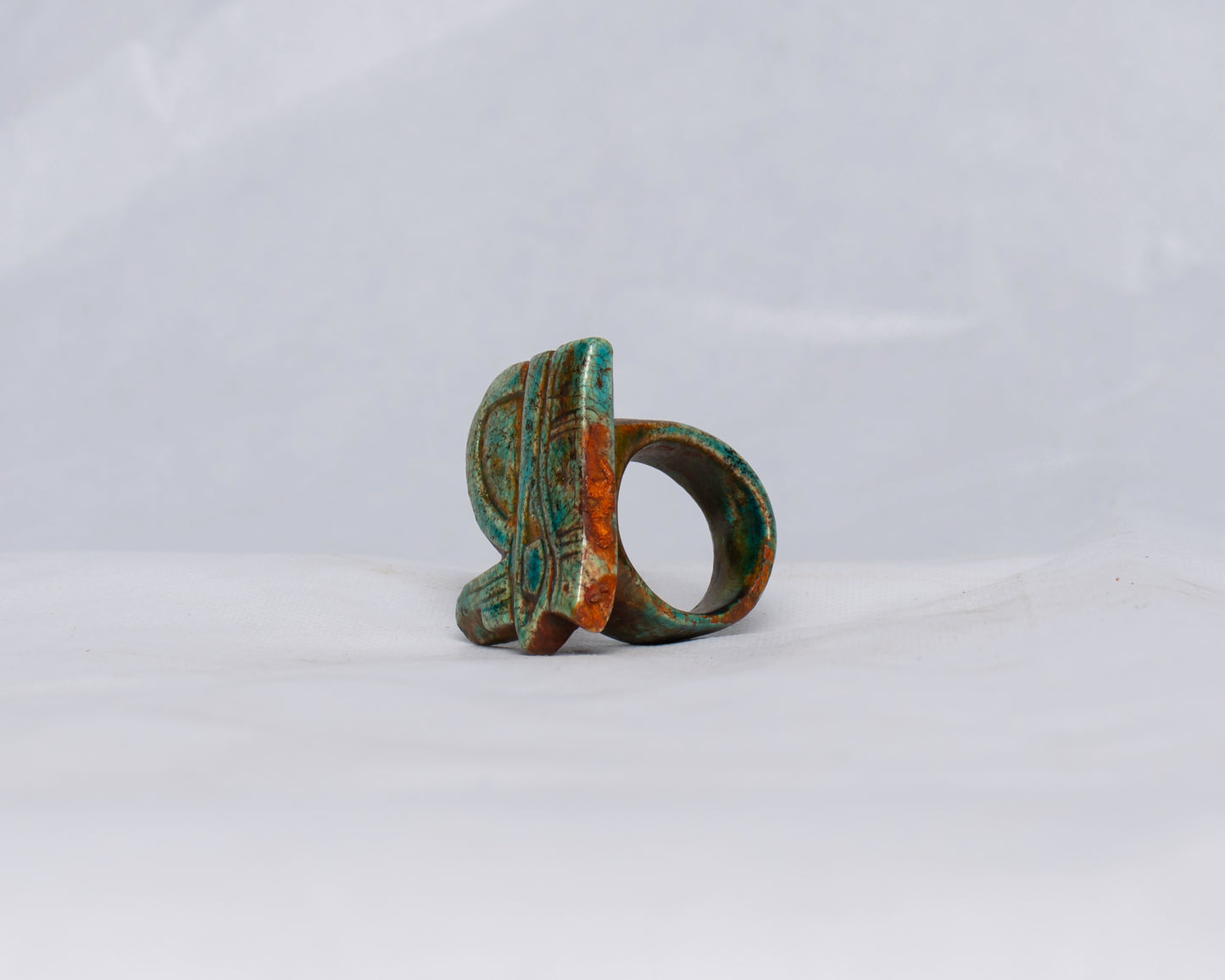 Unique Ancient Egyptian Pharaonic Replica eye of Horus Ring protect handmade