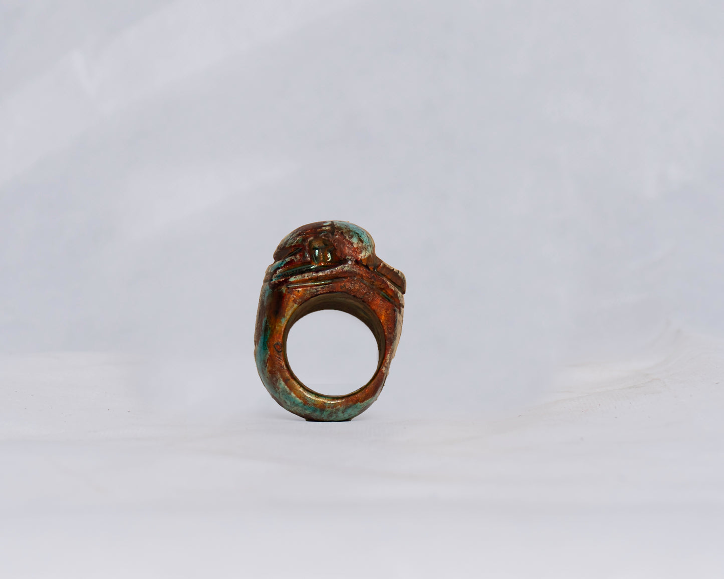 Unique Egyptian Pharaonic Replica Scarab Ring with the beautiful Details handmade