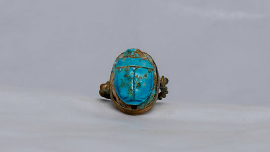 Unique Egyptian Pharaonic Replica Scarab Ring with the beautiful Details handmade