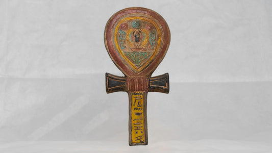 Unique Egyptian Pharaonic Replica Ankh Key Of Life with Scarab Symbol of protection Handmade