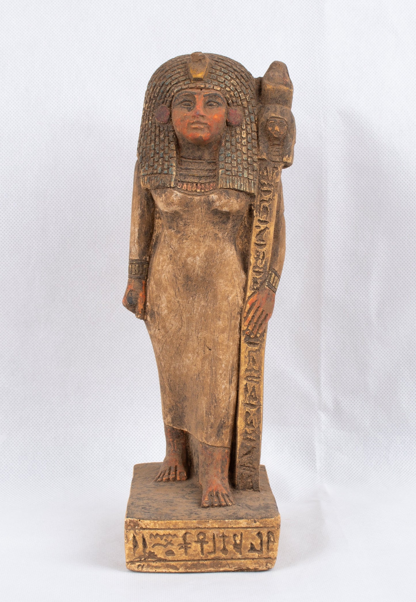 Ancient Egyptian Handmade Hathor Pharaonic Egyptian Stand Statue