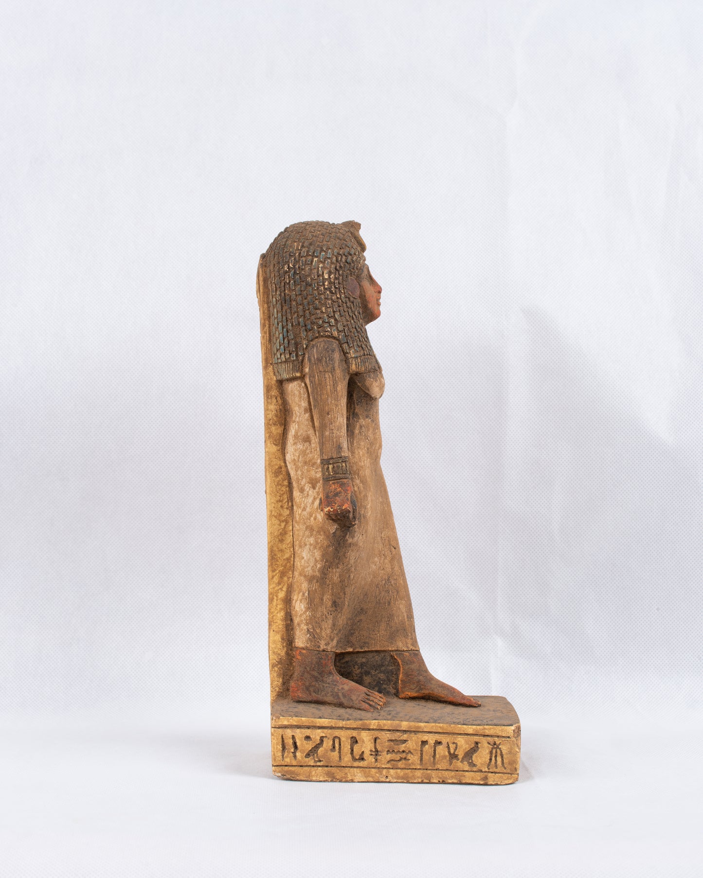 Ancient Egyptian Handmade Hathor Pharaonic Egyptian Stand Statue