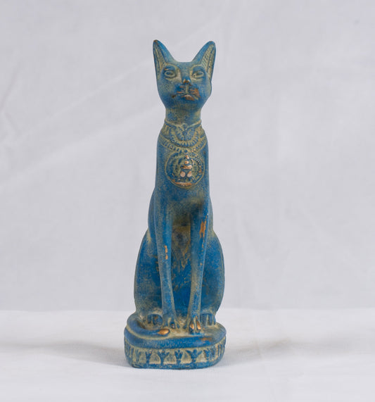 Egyptian Handmade Ancient Egyptian statue Pharaonic Bastet Cat Bast Replica