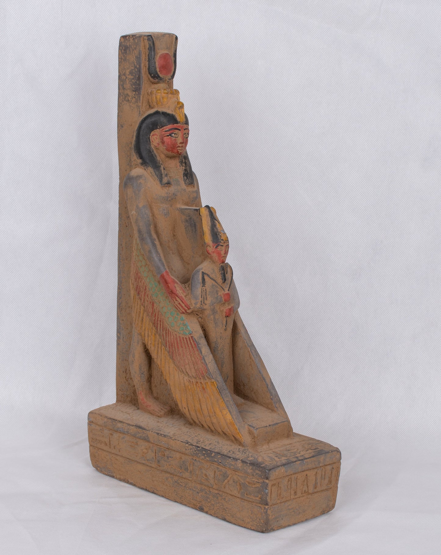 Handmade Pharaonic Ancient Egyptian Isisi and Osiris Statue .