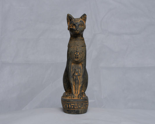 Unique Ancient Egyptian Pharaonic Replica Cat Bastet home decor handmade