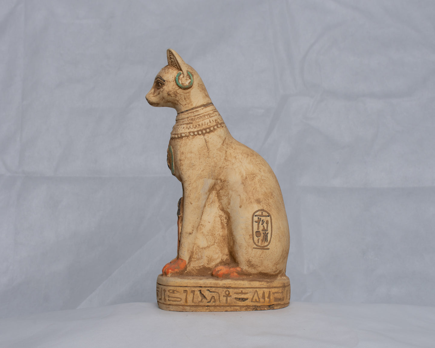 Unique Ancient Egyptian statue Pharaonic Replica Cat Bastet home decor handmade