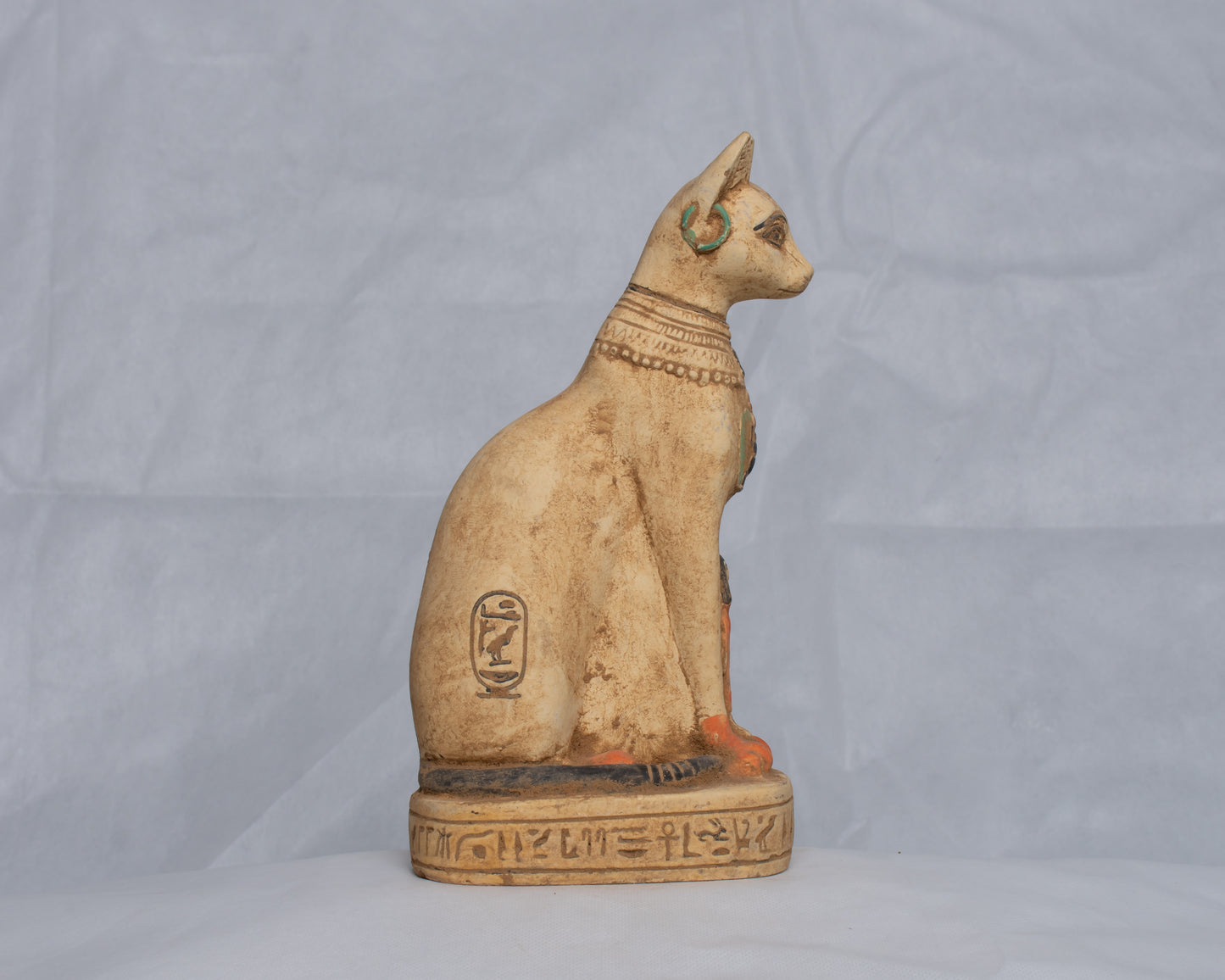 Unique Ancient Egyptian statue Pharaonic Replica Cat Bastet home decor handmade