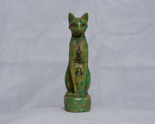 Unique Ancient Egyptian Pharaonic Replica Sculpture Cat Bastet home decor handmade