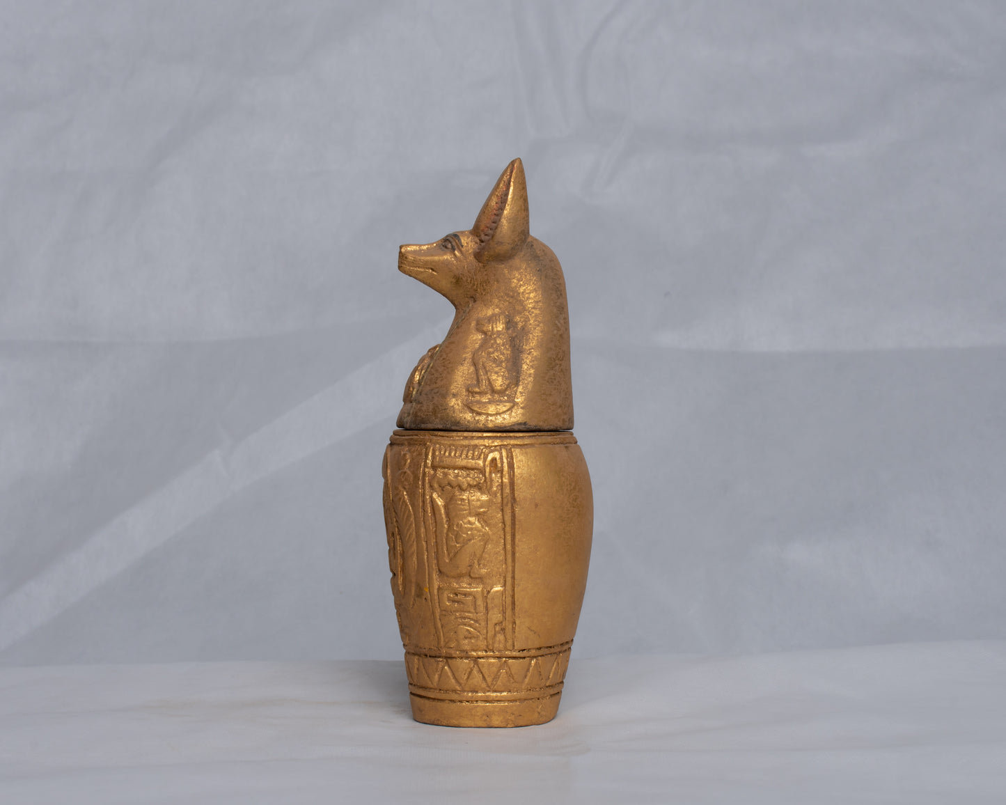 Unique Ancient Egyptian Pharaonic Replica 4 Canopic Jars sculpture handmade