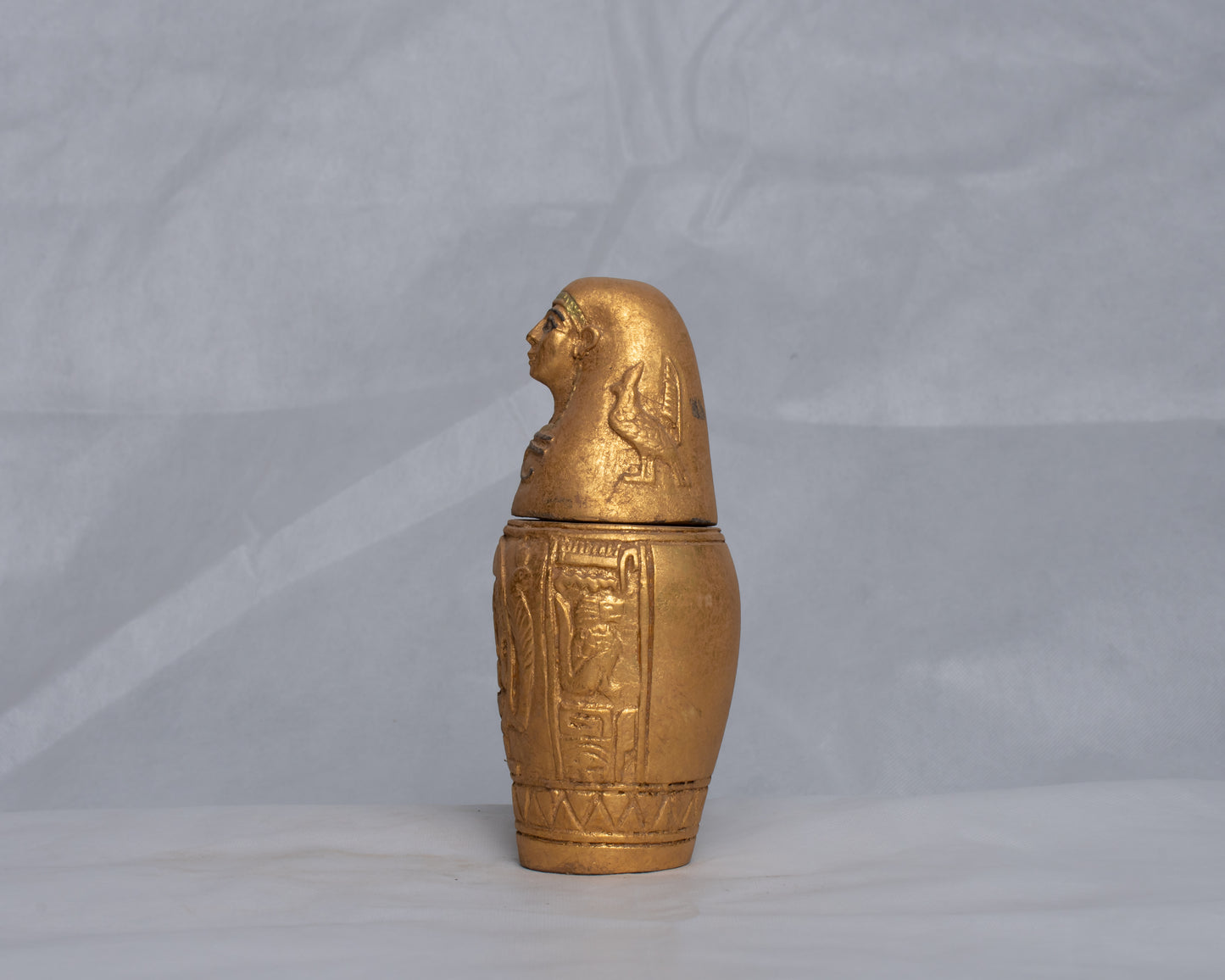 Unique Ancient Egyptian Pharaonic Replica 4 Canopic Jars sculpture handmade