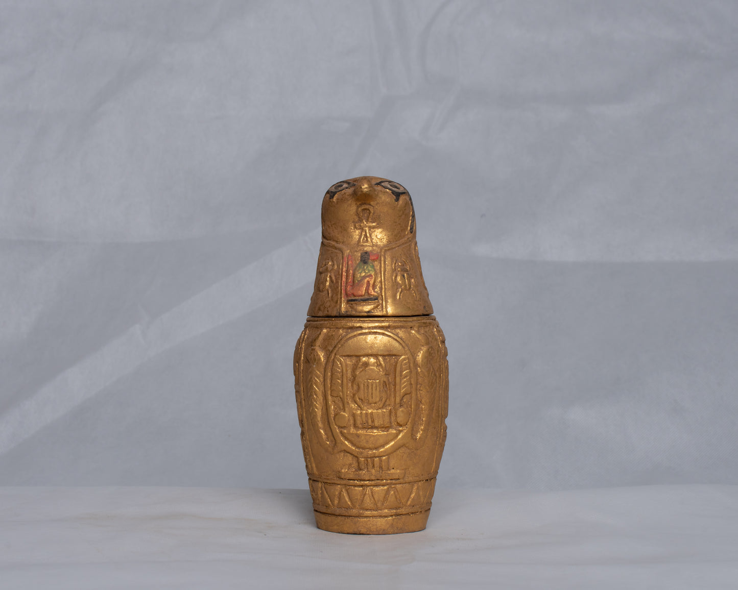 Unique Ancient Egyptian Pharaonic Replica 4 Canopic Jars sculpture handmade