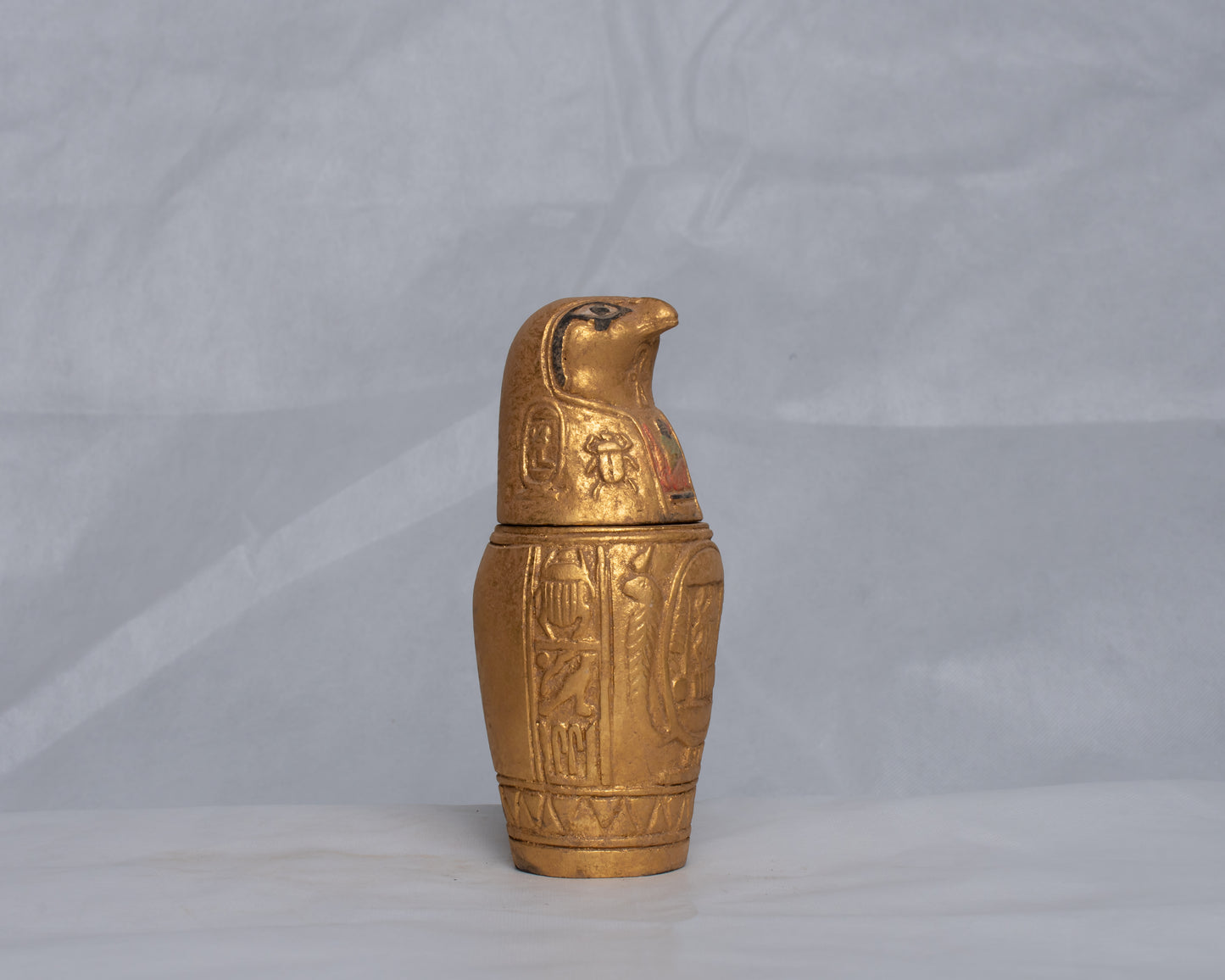 Unique Ancient Egyptian Pharaonic Replica 4 Canopic Jars sculpture handmade