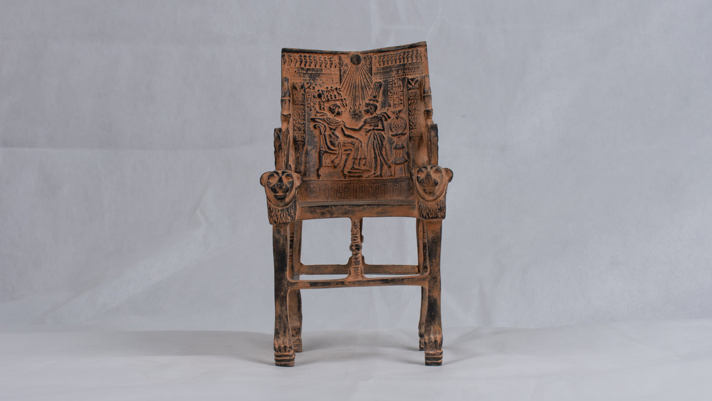 Unique Ancient Egyptian Replica king Tutankhamun Throne stone handmade