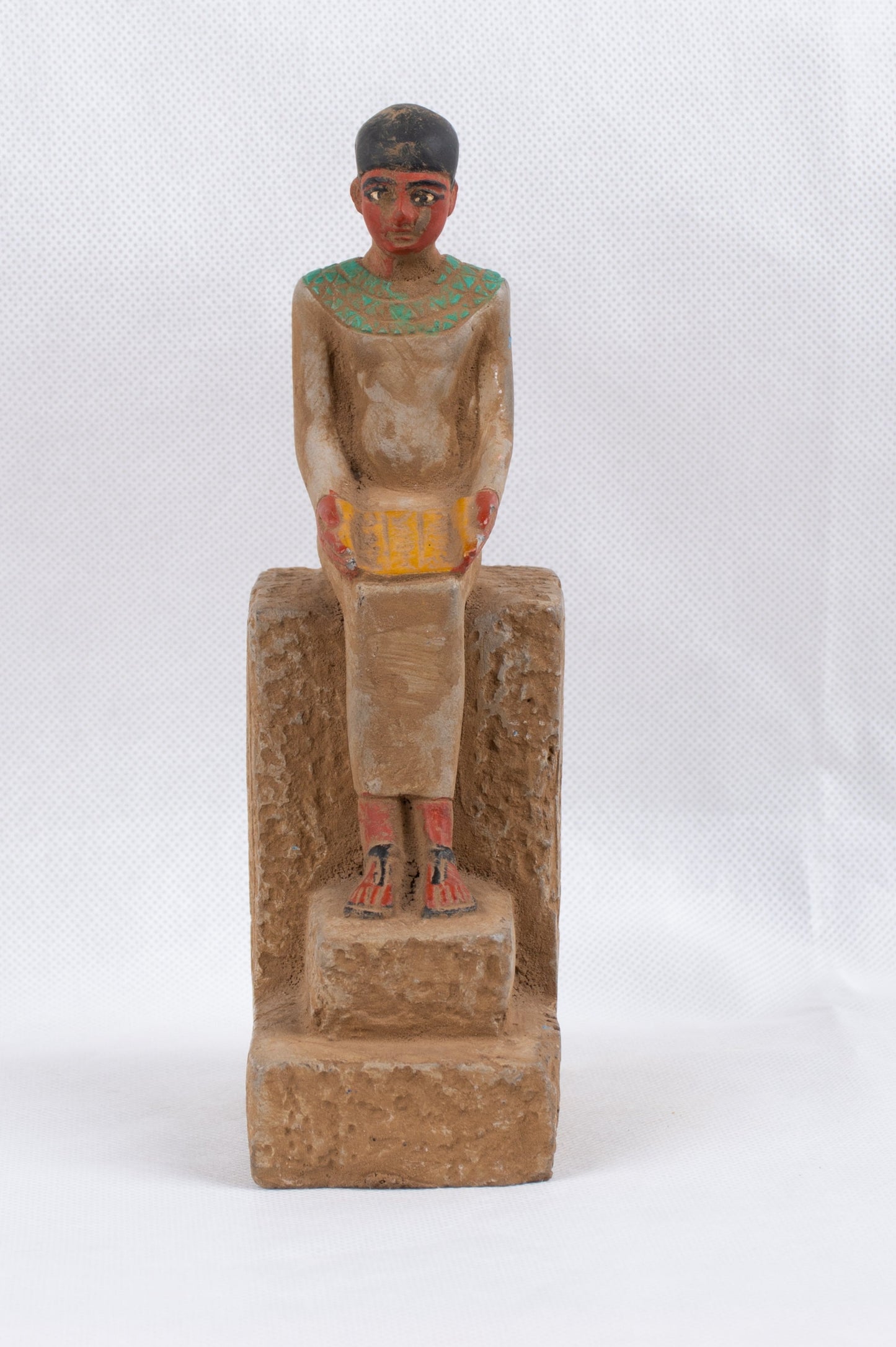 Unique Ancient Egyptian Pharaonic Handmade Great Imhotep Set Statue