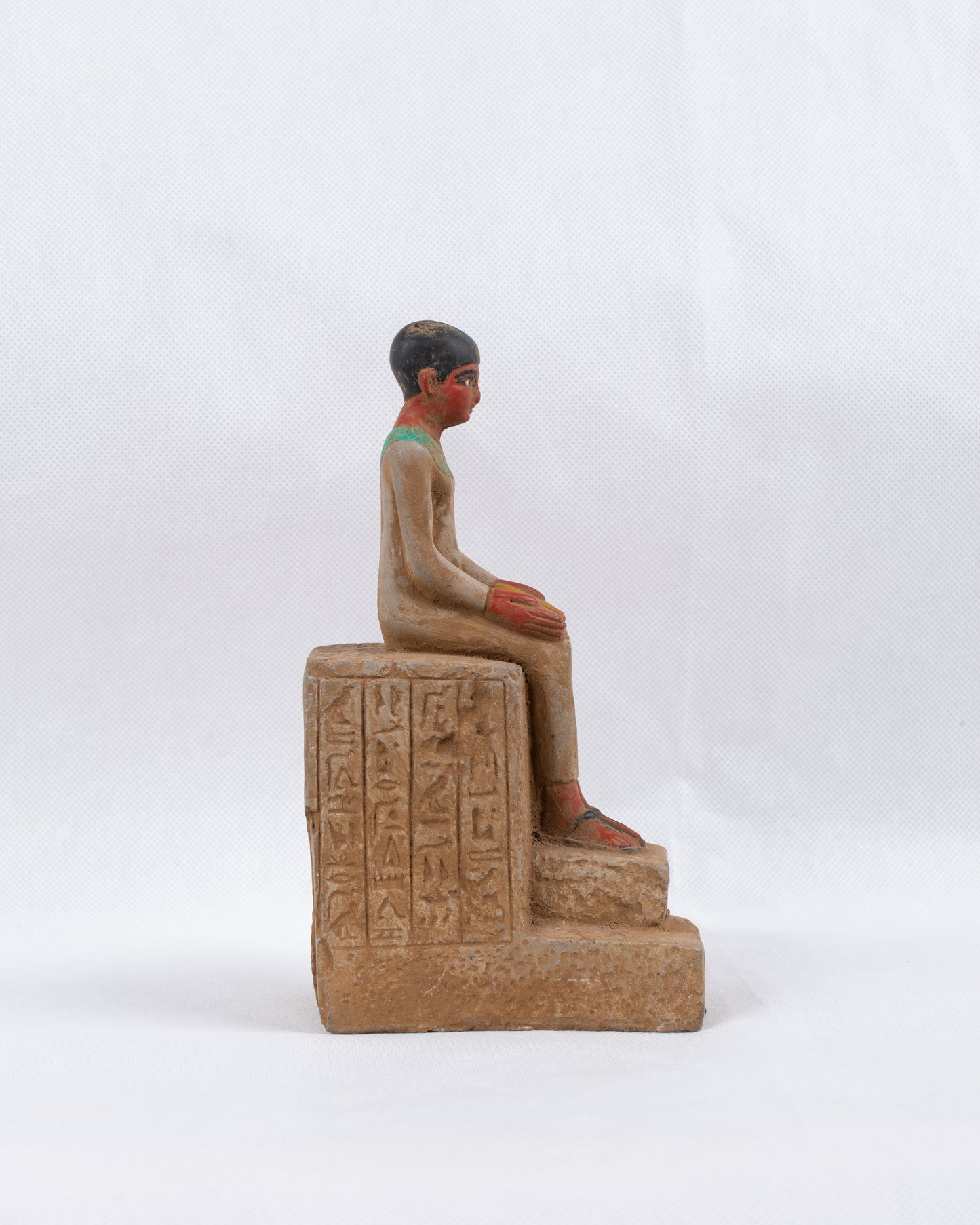 Unique Ancient Egyptian Pharaonic Handmade Great Imhotep Set Statue