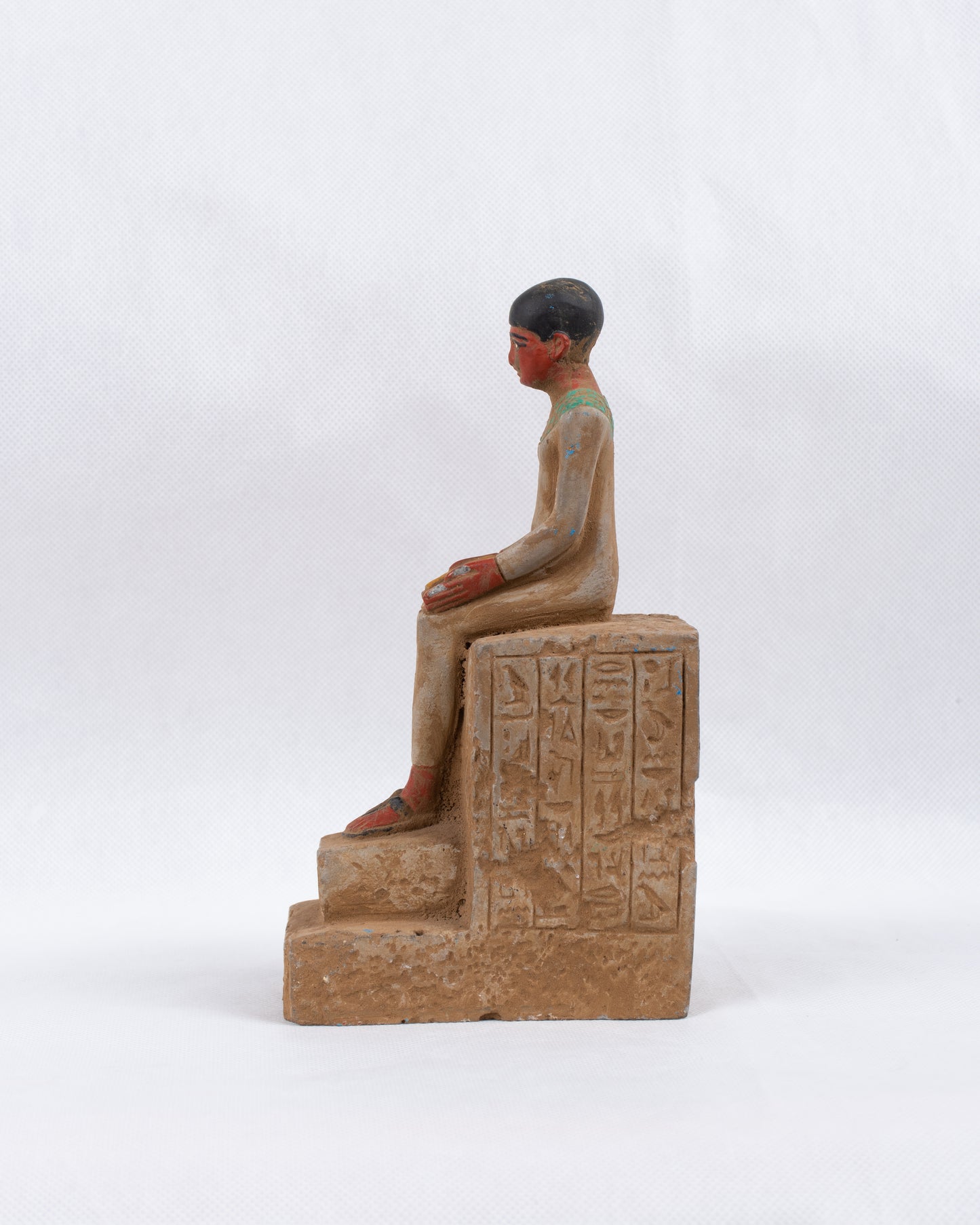 Unique Ancient Egyptian Pharaonic Handmade Great Imhotep Set Statue