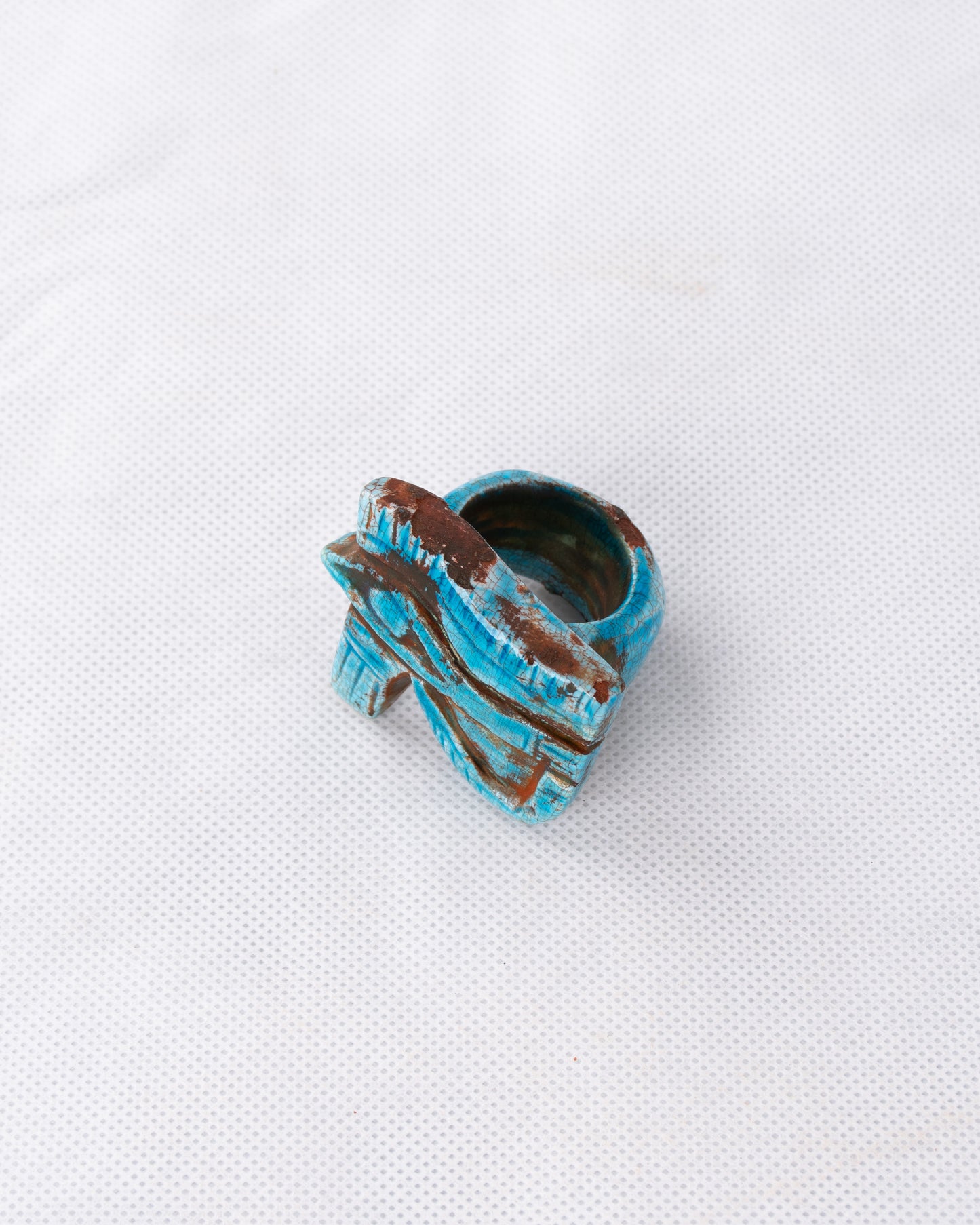 Unique Ancient Egyptian Pharaonic Replica eye of Horus Ring protect handmade