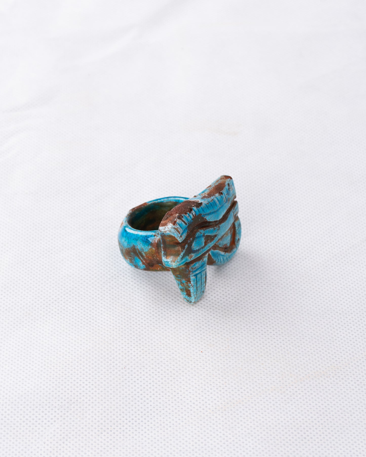 Unique Ancient Egyptian Pharaonic Replica eye of Horus Ring protect handmade