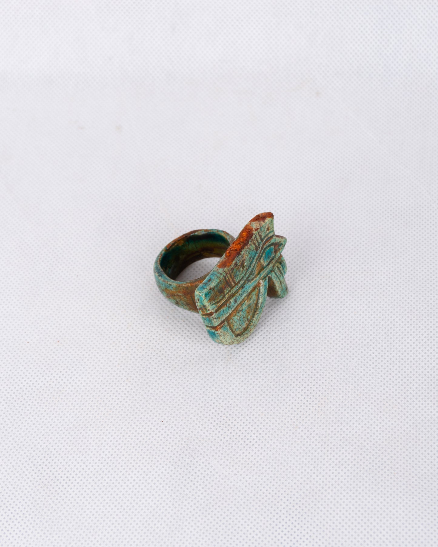 Unique Ancient Egyptian Pharaonic Replica eye of Horus Ring protect handmade