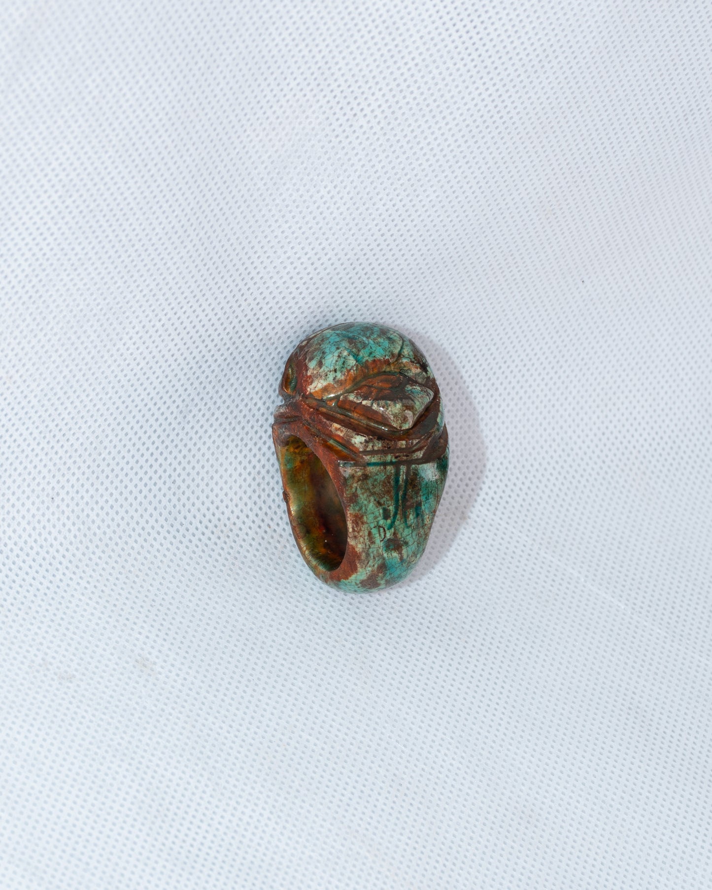 Unique Egyptian Pharaonic Replica Scarab Ring with the beautiful Details handmade