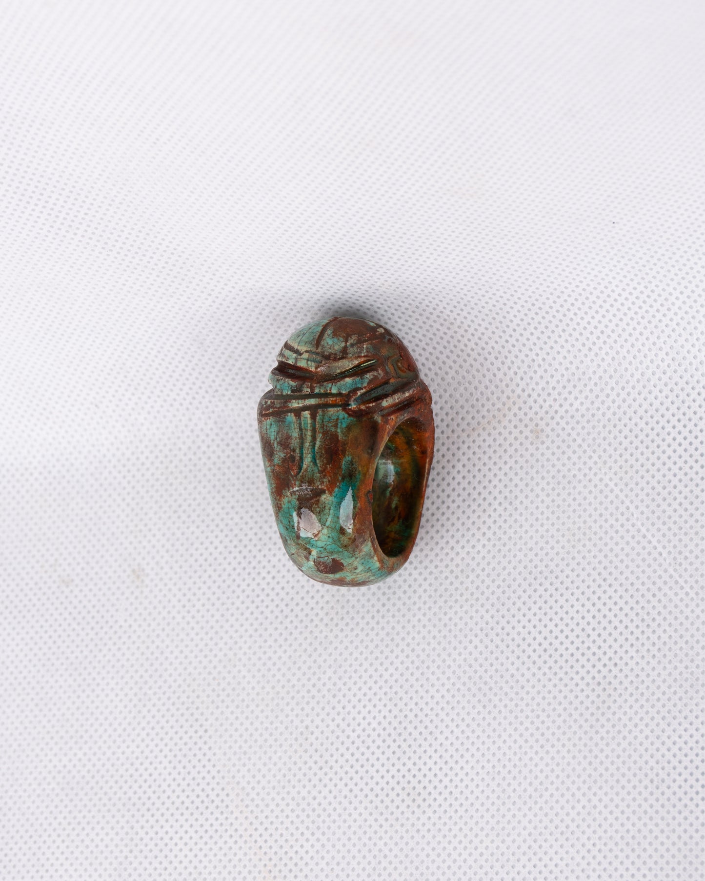 Unique Egyptian Pharaonic Replica Scarab Ring with the beautiful Details handmade