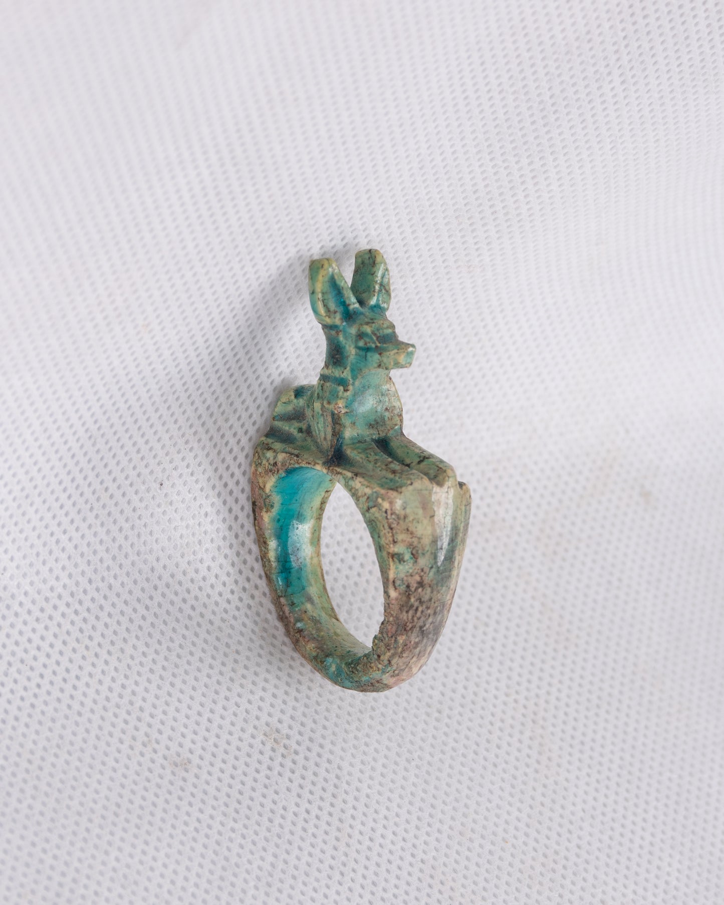 Unique Ancient Egyptian Pharaonic Replica of Anubis Ring handmade