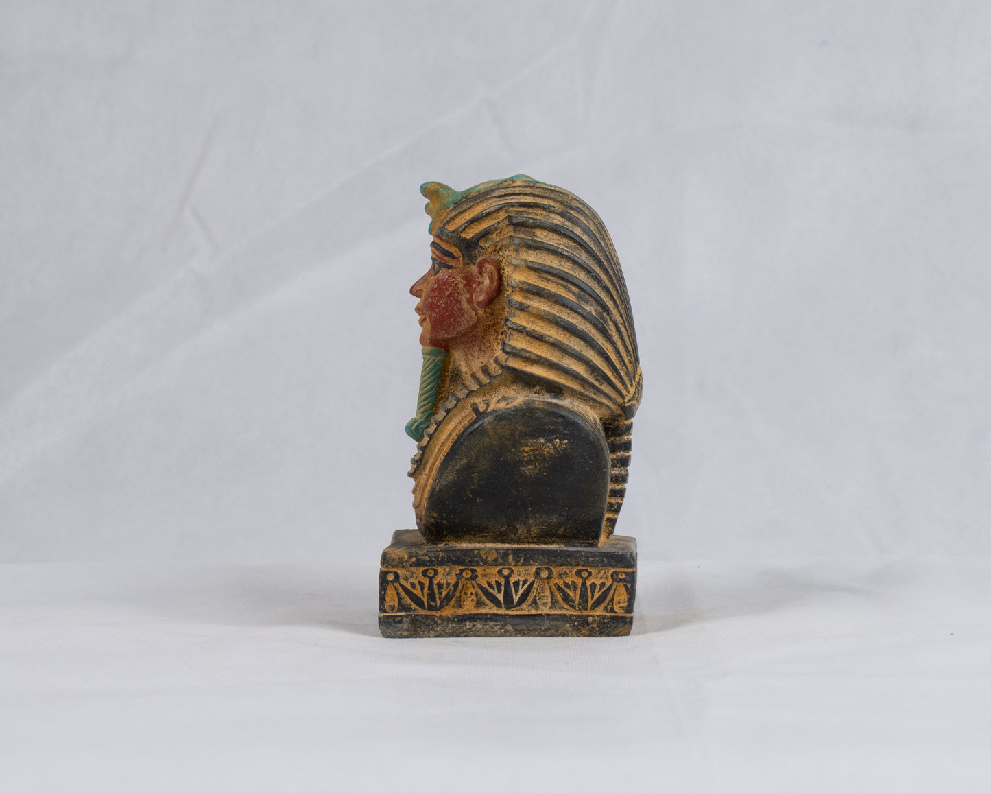 Unique Ancient Egyptian King Tut Pharaonic Head Handmade Statue