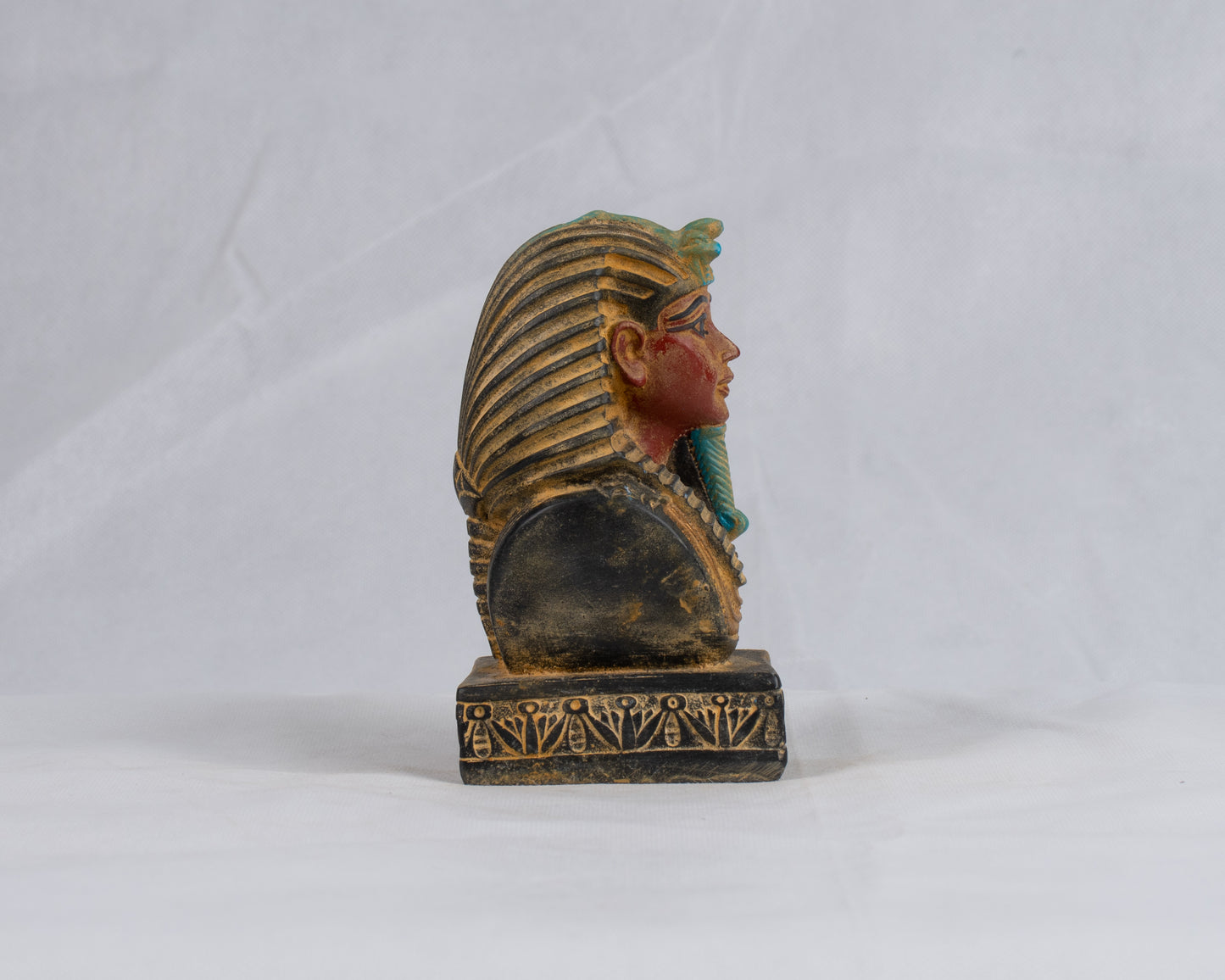 Unique Ancient Egyptian King Tut Pharaonic Head Handmade Statue