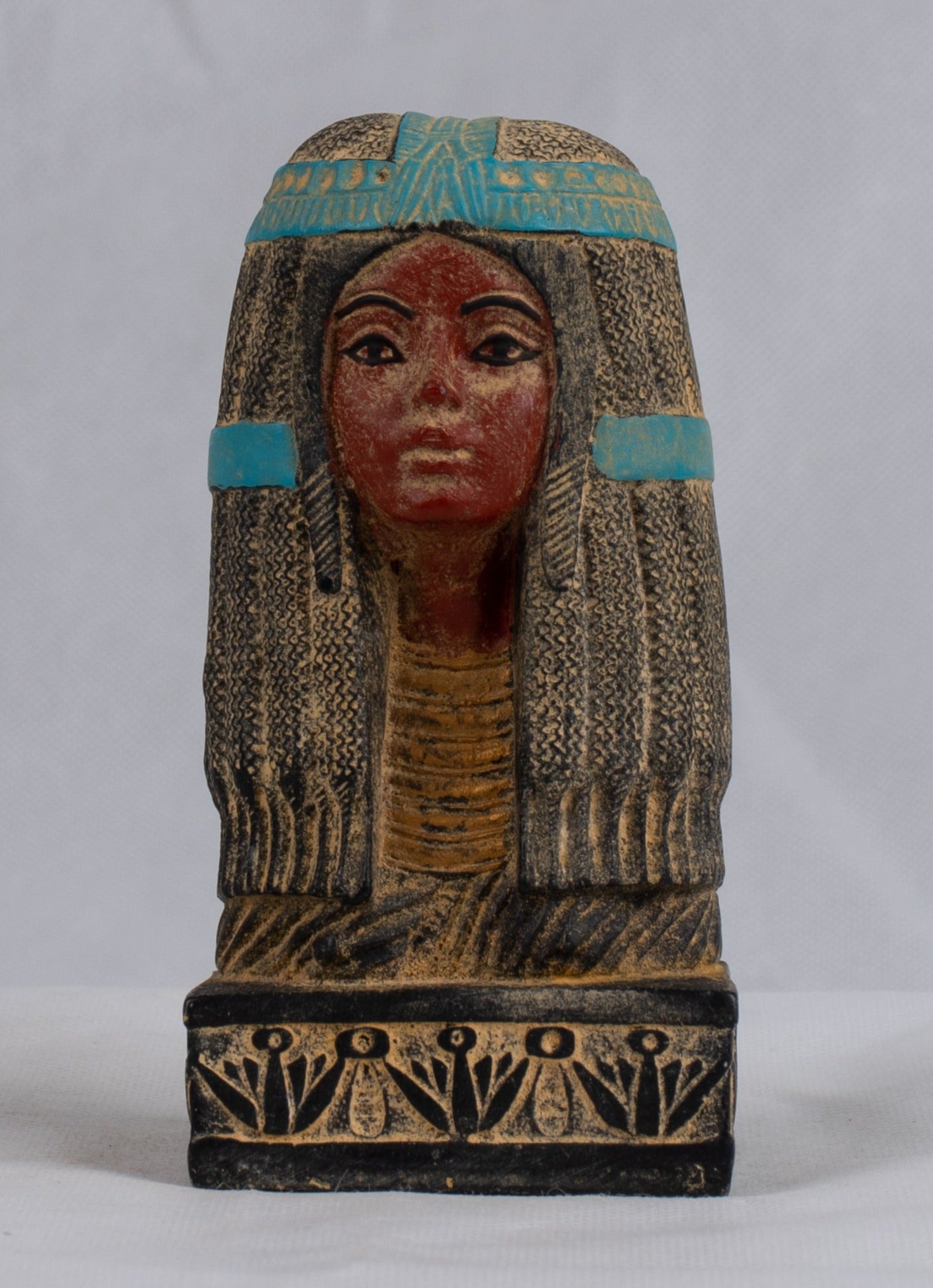 Unique Ancient Egyptian Queen Pharaonic Hatshepsut Head Handmade Statue