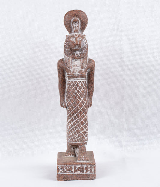 Unique Ancient Egyptian Sekhmet Pharaonic Replica Handmade Stand Statue