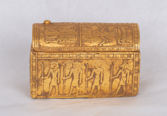 Handmade Ancient Egyptian sculptures of Jewelry Box of Horus Sons