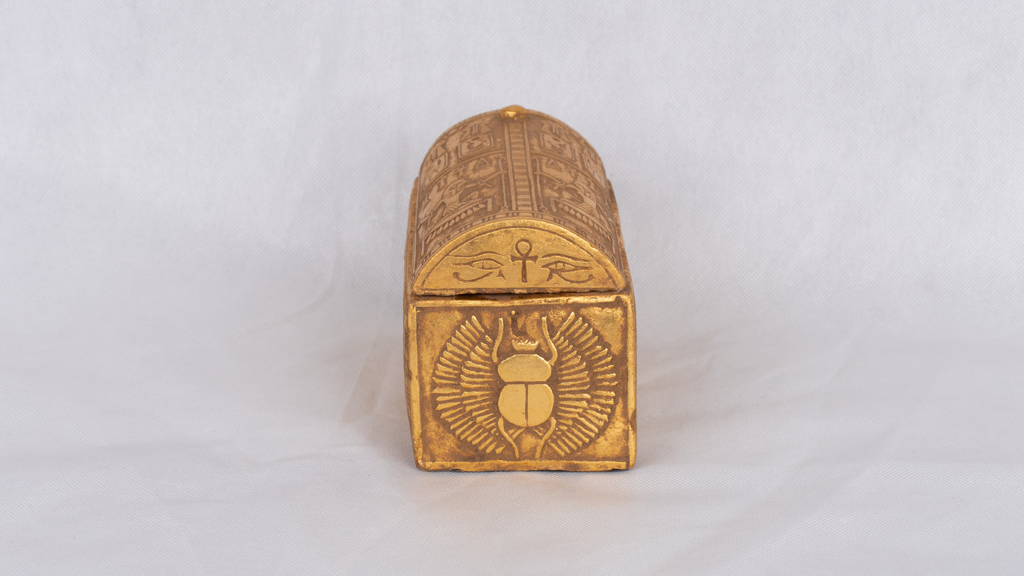 Handmade Ancient Egyptian sculptures of Jewelry Box of Horus Sons