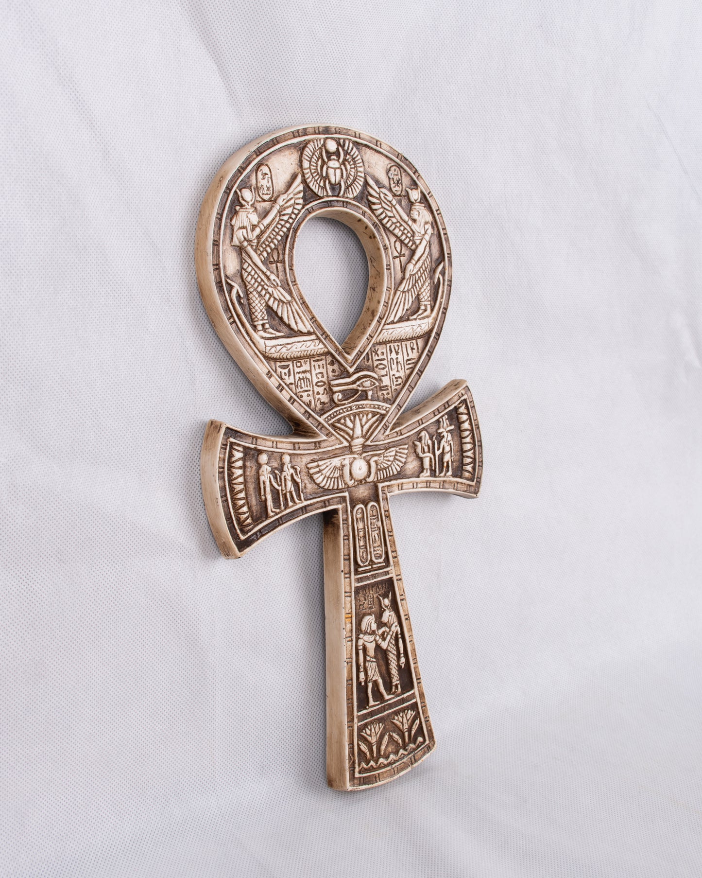 Handmade Unique Egyptian Pharaonic Replica Ankh Key Of Life with Scarab Symbol