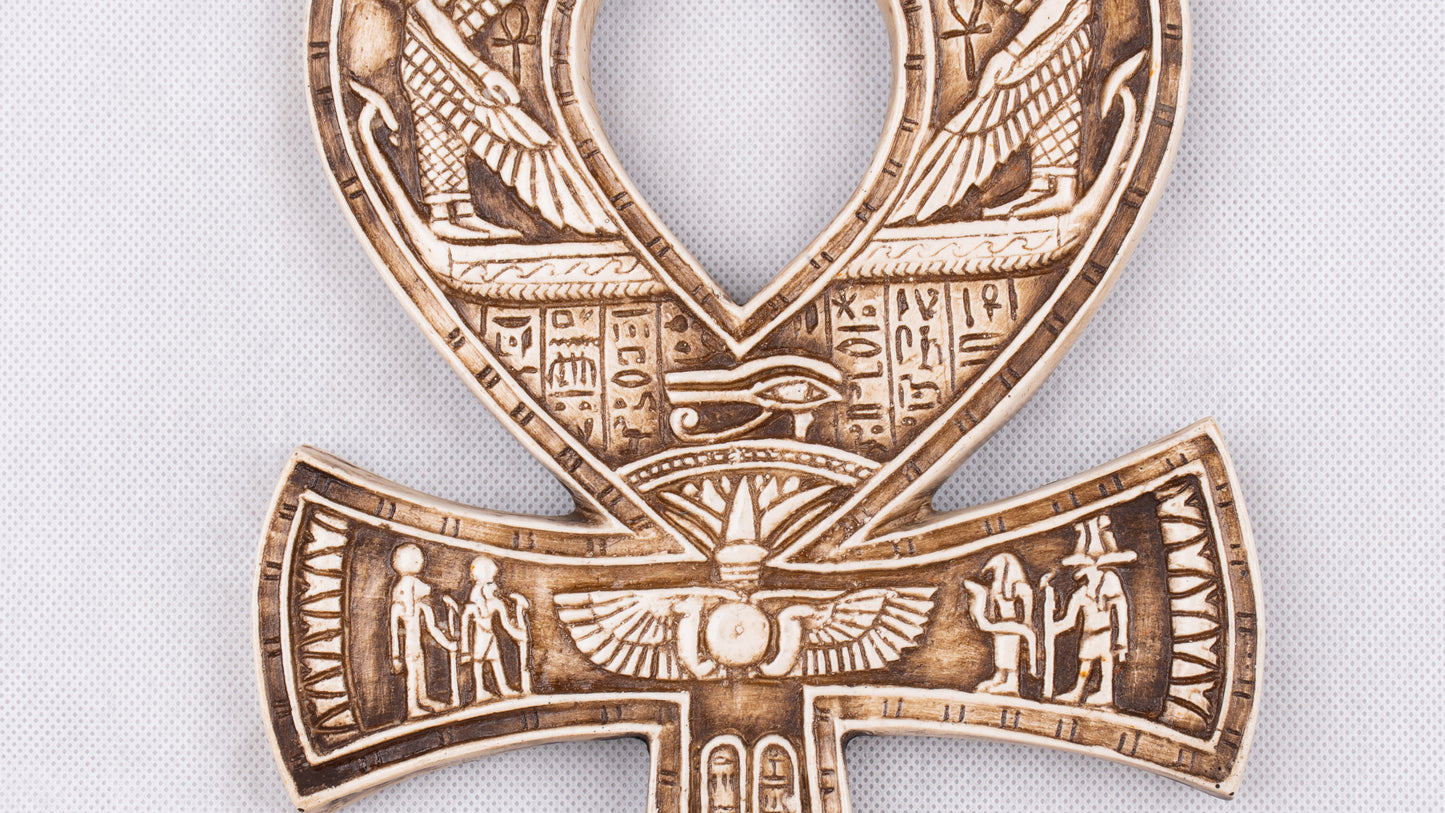 Handmade Unique Egyptian Pharaonic Replica Ankh Key Of Life with Scarab Symbol